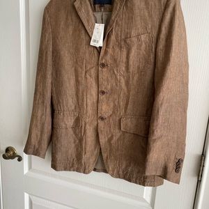 The wrinkled look type Linen menssport coat size 38 new Banana republic